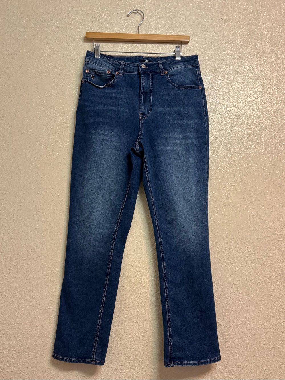 Frye High Rise Straight Leg Jeans